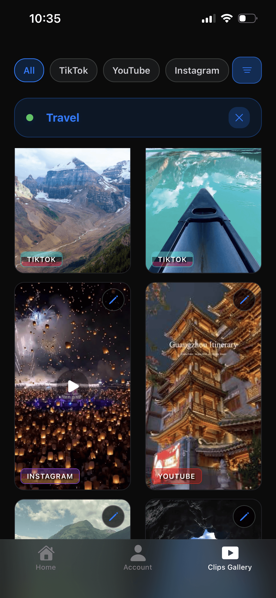 ClipRack app preview